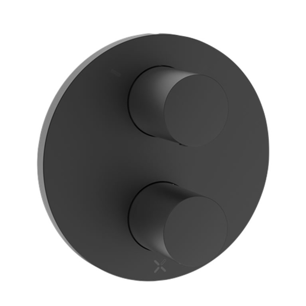 Crosswater Lazo Matt Black Crossbox 3 Outlet Shower Valve